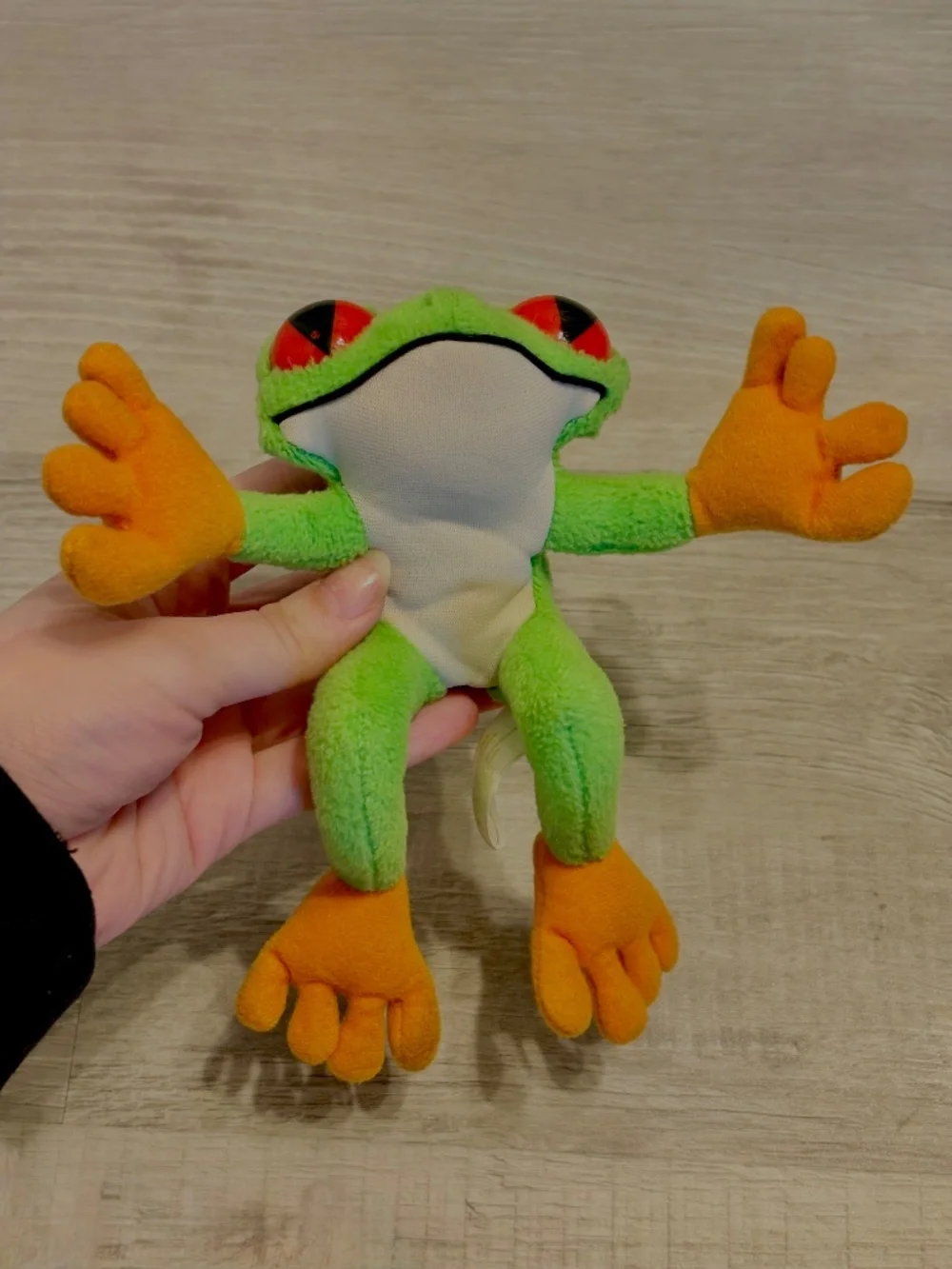 Rainforest Cafe Cha Cha the Frog Coin Purse Pouch Keychain Plush Retro Merch